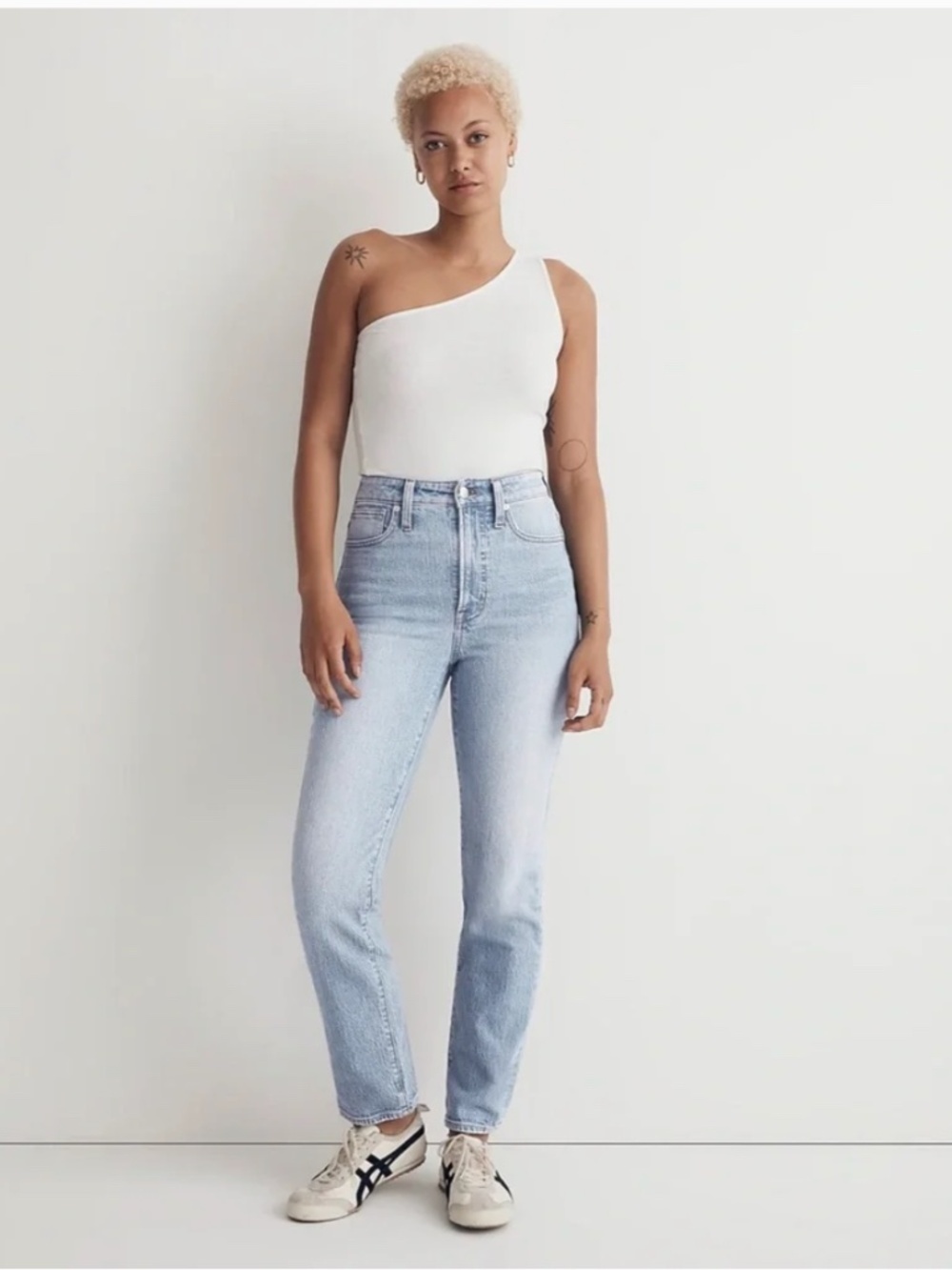 Madewell The Curvy Perfect High Rise Vintage Mom Jean in Merle Wash Size 27 NWT